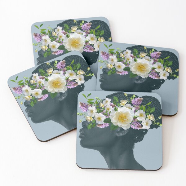 Item preview, Mulher africana - flowers collection designed and sold by MilenaArts.