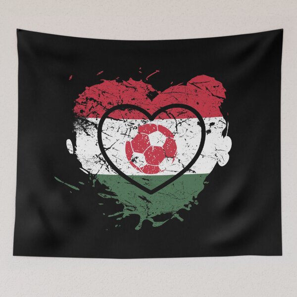 Item preview, Hungary football heart Magyarorszag futball designed and sold by Dubbra.