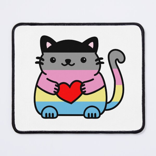 Item preview, Polygender Pride Flag Kitty designed and sold by ilexdesigns.