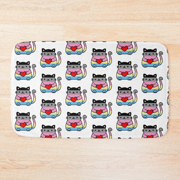 Item preview, Polygender Pride Flag Kitty designed and sold by ilexdesigns.