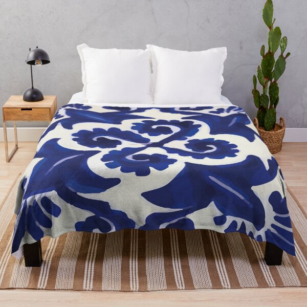 Item preview, Navy blue mexican classic ceramic talavera tile designed and sold by T-Mex.