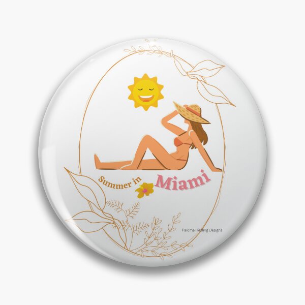 Item preview, Summer in Miami bikini girl designed and sold by PalomaHealing24.