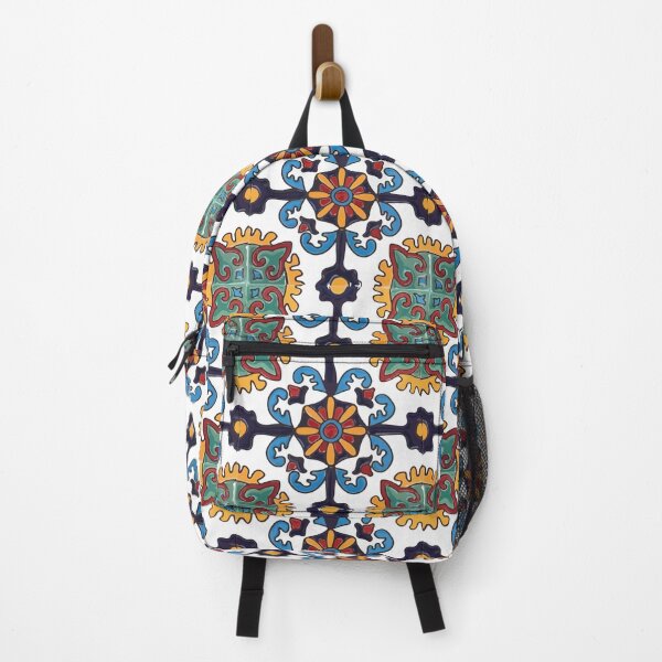 Item preview, Colorful mexican talavera tile abstract mandala geometric pattern designed and sold by T-Mex.