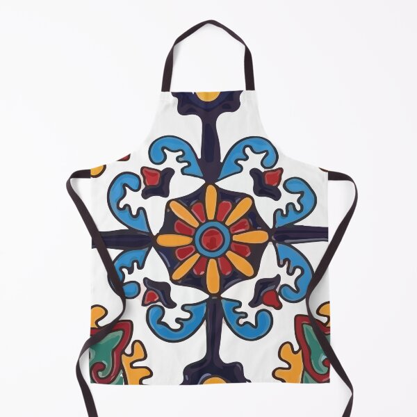 Item preview, Colorful mexican talavera tile abstract mandala geometric pattern designed and sold by T-Mex.