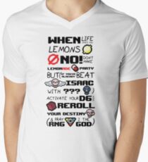 The Binding of Isaac, When Life Gives You Lemons Men's V-Neck T-Shirt
