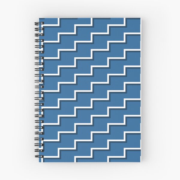 Artikelvorschau, Geometrisches Muster der blauen und weißen Treppe entworfen und verkauft von interstellar654.