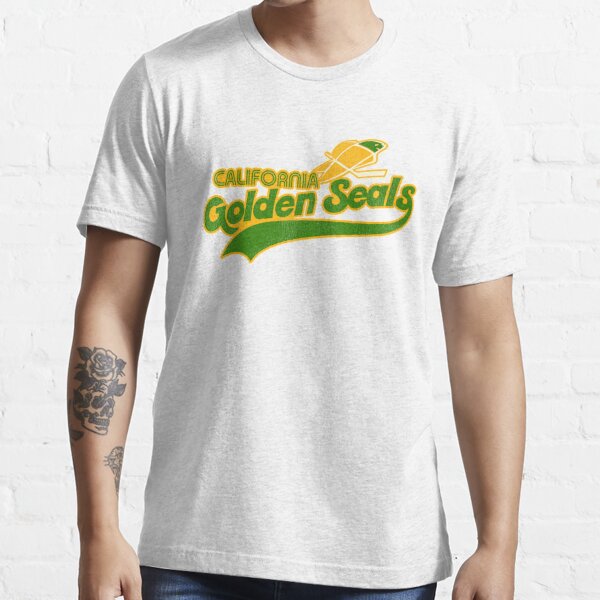 NHL California Golden Seals Vintage Green Tri-Blend T-Shirt, Men's, XL