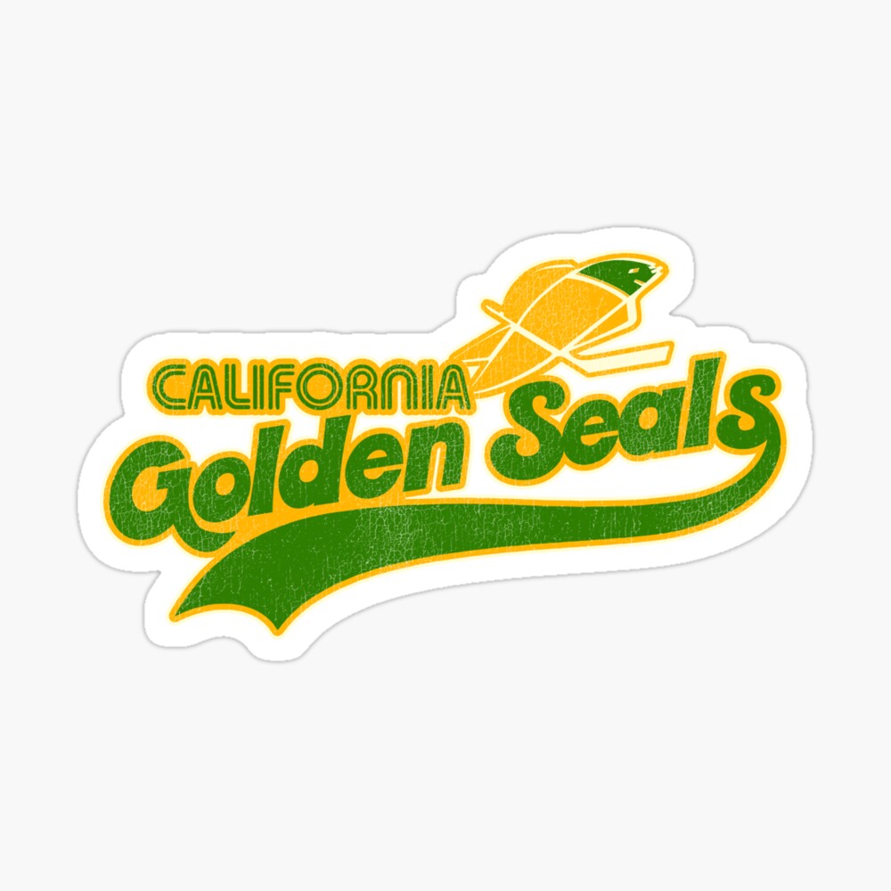 California Golden Seals Retro Defunct Hockey Sticker for Sale by