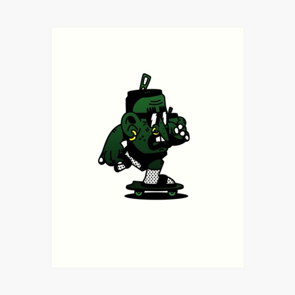 Gangsta Old Man Art Print