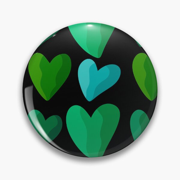 Item preview, Green and blue love hearts designed and sold by FGCART.