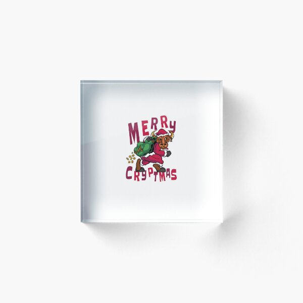 Artikelvorschau, weihnachtsstier-mit-kryptowährung-t-shirt-design entworfen und verkauft von JAMALSTORE92.
