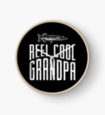 Reel Cool Grandpa Shirt Clock