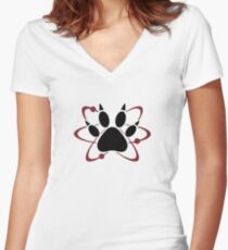 The Walking Dead - Atomic Paw Women's Fitted V-Neck T-Shirt