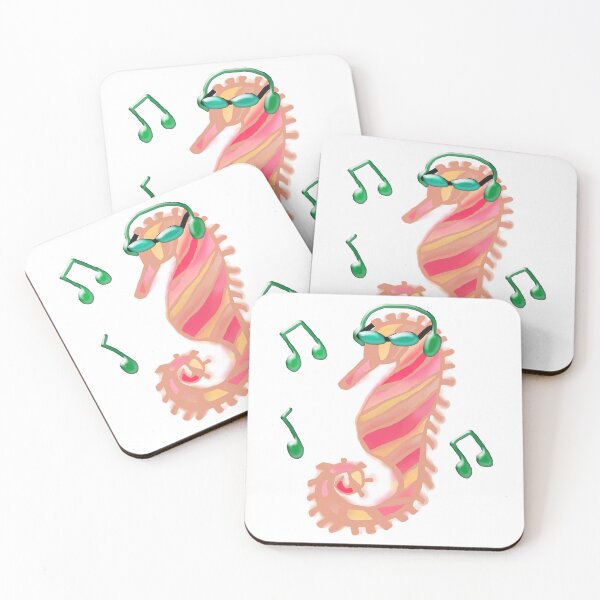 Item preview, Musical Seahorse - Pink designed and sold by fairytalearrrt.