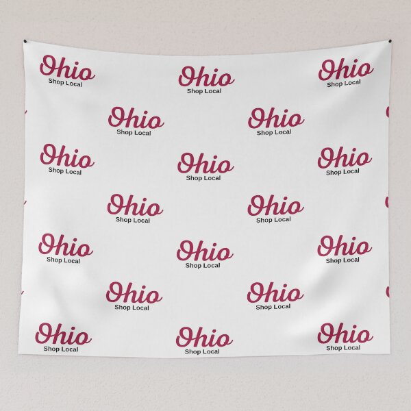 Item preview, Ohio Shop Local Red Script designed and sold by joysandone.
