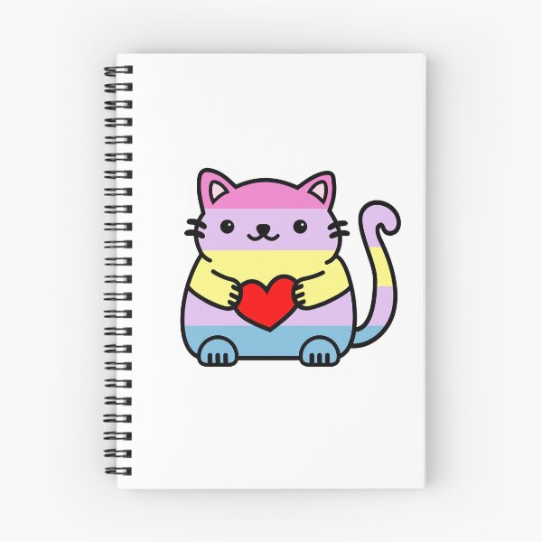 Item preview, Aporagender Pride Flag Kitty designed and sold by ilexdesigns.