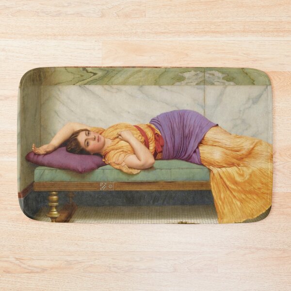 Item preview, The Day Dream  by jw Godward "Girl with a beautiful transparent Summer golden rose Dress" John William Godward  designed and sold by TeeARTHY.