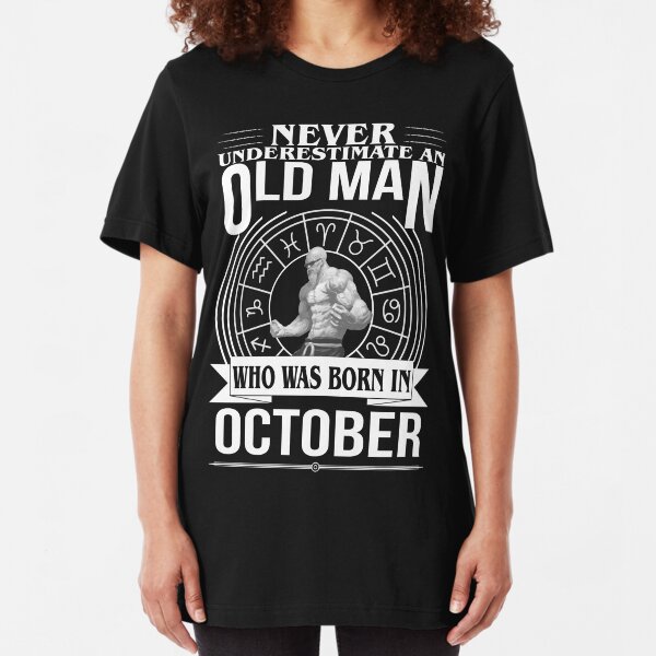 Nunca subestimes un anciano nacido en junio-para hombre Camiseta Divertido Regalo De Cumpleaños
