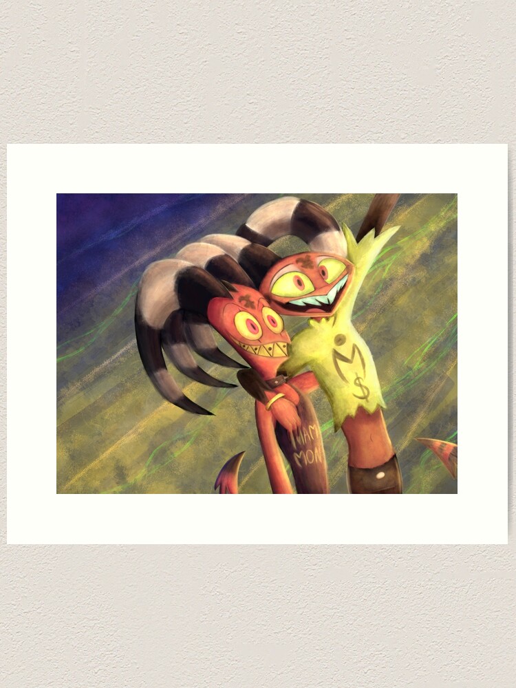 Thumbnail 1 of 3, Art Print, Blitzo x Fizzarolli - Concert designed and sold by TheEmily1220.