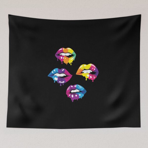 Item preview, Multicolored Dripping Lips designed and sold by Nedskr.
