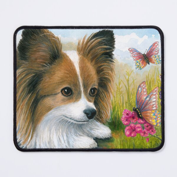 Item preview, Dog 123 Papillon with Butterflies designed and sold by artbylucie.