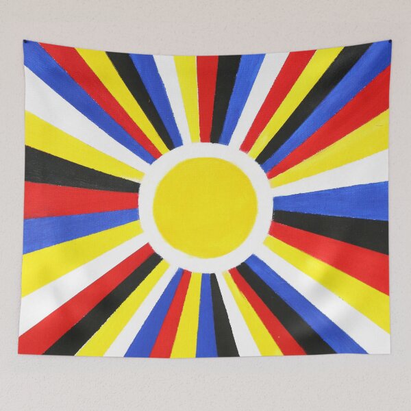 Item preview, Sun Gazing | Red Yellow Blue designed and sold by Kitslam Art.