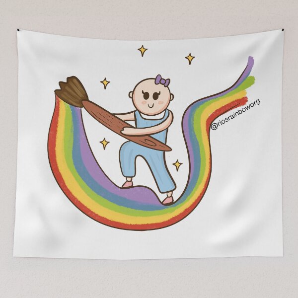 Item preview, Rainbow Painting Rio designed and sold by RiosRainbowOrg.