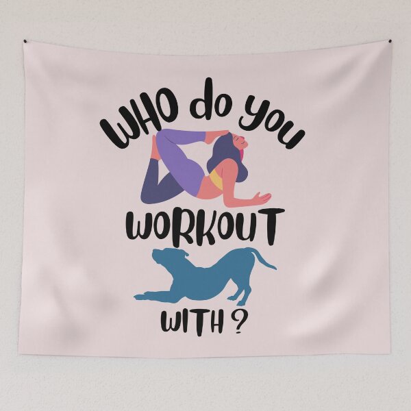 Item preview,  Who Do You Workout With? designed and sold by BronikowskiART.