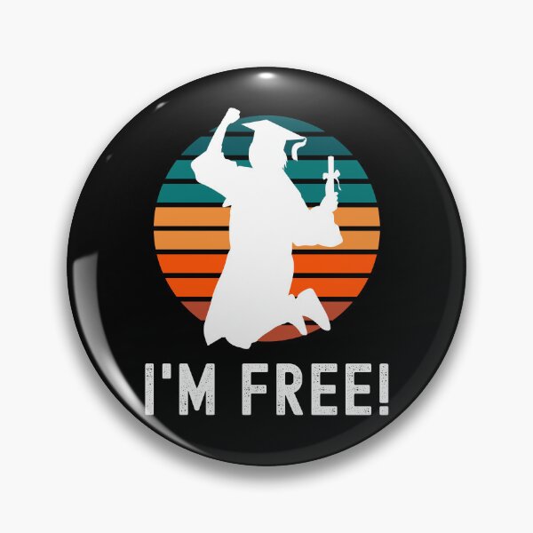 Item preview, I'm Free! - Funny Graduation, Women's Graduation, Men's Graduation, Female Graduation, Girl Graduation, Female Graduate, Girl Graduate, Women Graduate designed and sold by jadedscientist.