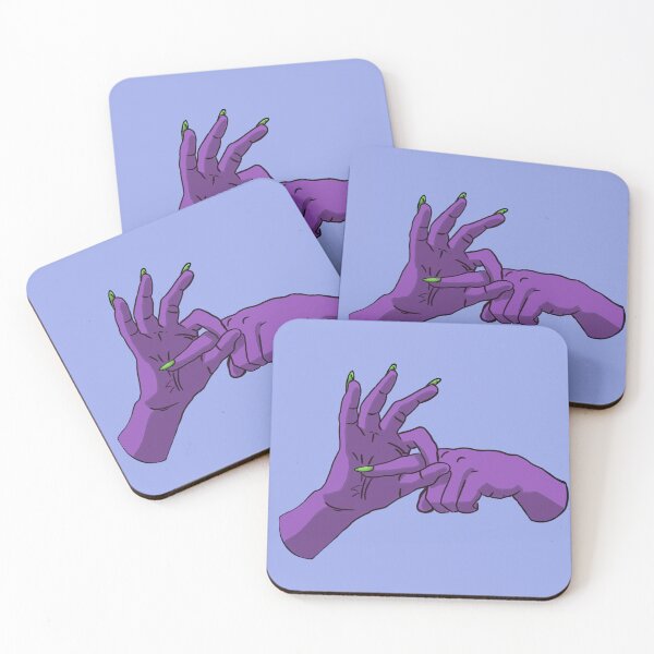 Item preview, Raw Dog Nails: Sex Hands / with background / purple designed and sold by Lauren Paulus.