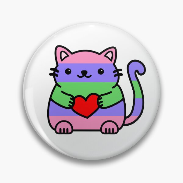 Artikelvorschau, Trigender Pride Flag Kitty entworfen und verkauft von ilexdesigns.