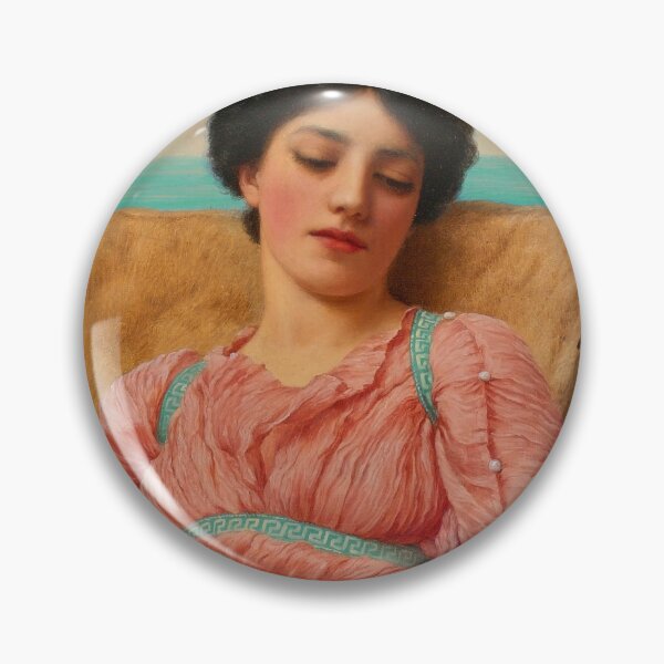 Item preview, The Quiet Pet , jw godward  "Girl with a beautiful transparent Summer pink Dress" John William Godward designed and sold by TeeARTHY.