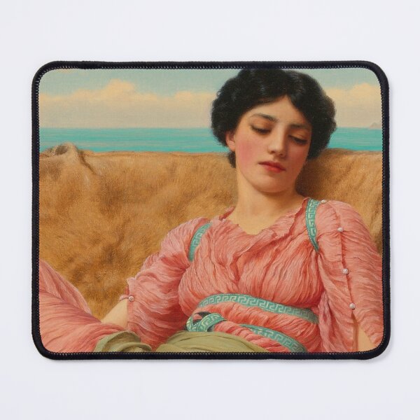 Item preview, The Quiet Pet , jw godward  "Girl with a beautiful transparent Summer pink Dress" John William Godward designed and sold by TeeARTHY.