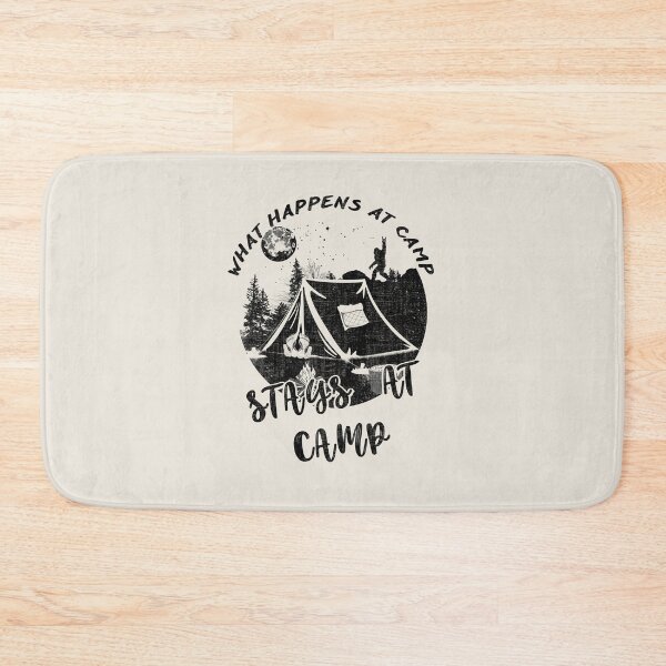 Item preview, What happens at camp stays at camp – Funny camping quote  designed and sold by yococo.