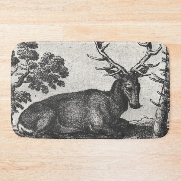 Item preview, A stag lying after durer Sticker gazelle sticker famous classic art  designed and sold by Golido.