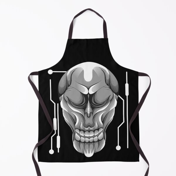 Item preview, Futuristis skull head illustration designed and sold by satriyanto.