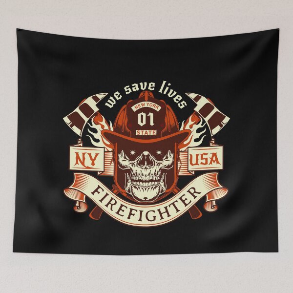 Item preview, New York Firefighter  designed and sold by CattlettArt.