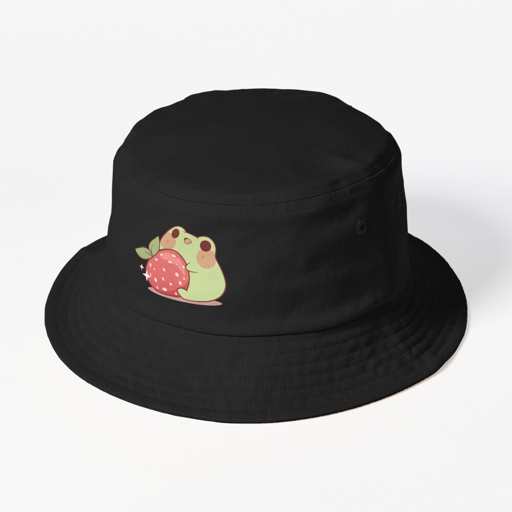Discover Frog with strawberry Bucket Hat