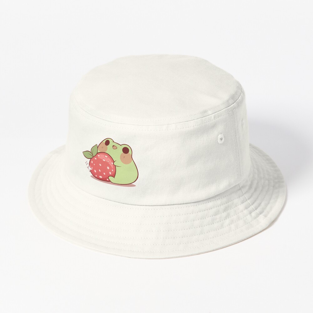 Discover Frog with strawberry Bucket Hat