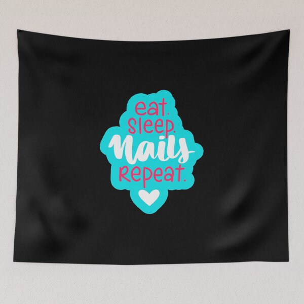Item preview, Eat sleep nails repeat for a nail artist designed and sold by 306Biz.
