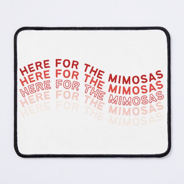 Item preview, aquí para la cita de mimosas rosa y rojo ondulado designed and sold by kennaplate.