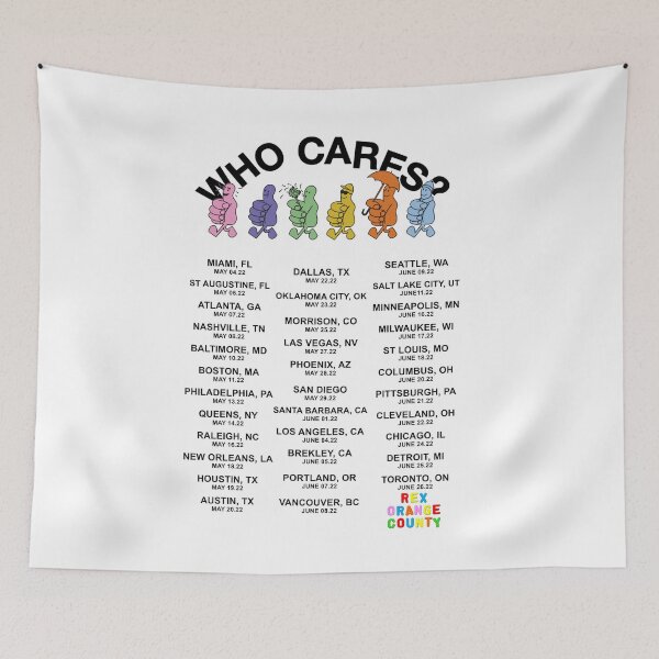 Item preview, rex orange county who cares tour 2022 designed and sold by emilyrabeno.
