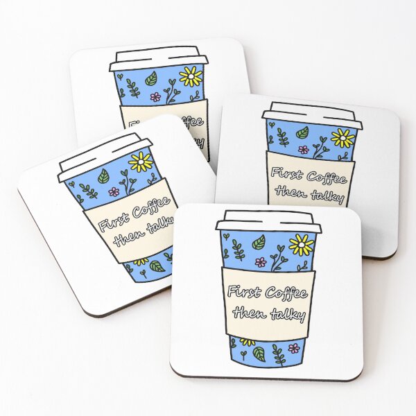 Item preview, First Coffee then Talky designed and sold by Pandeimonium Arts.
