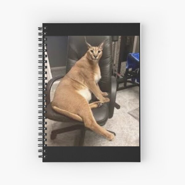 Big Floppa Meme Cute Caracal Cat: Plain Lined Journal Notebook, 120 Pages,  Medium 6 x 9 Inches, Printed Cover