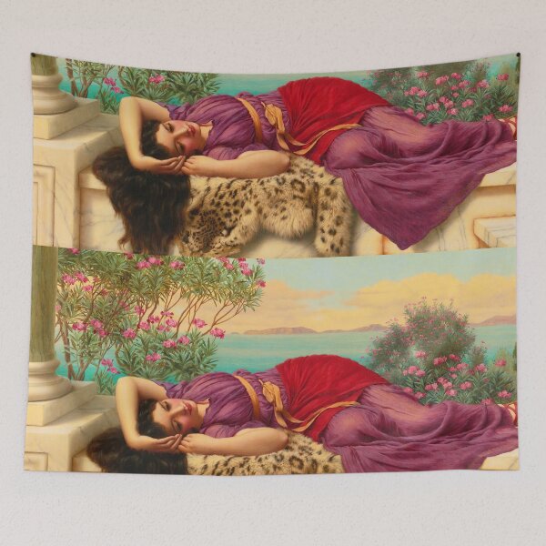 Item preview, Dolce Far Niente, jw godward  "Girl with a beautiful transparent Summer purple Dress" John William Godward designed and sold by TeeARTHY.