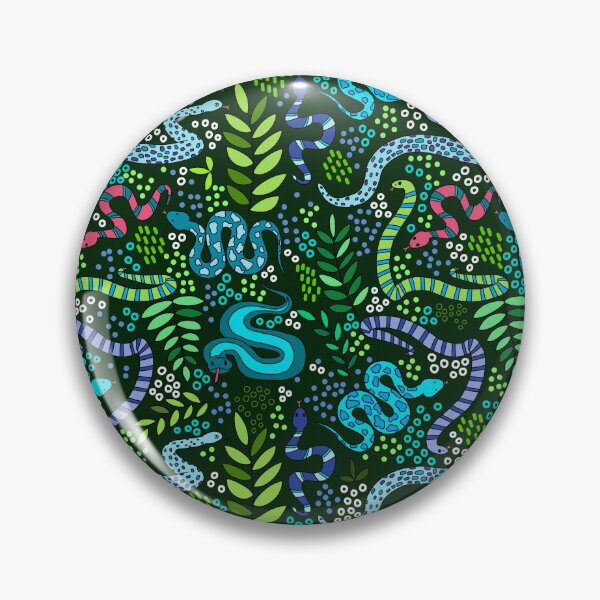Item preview, Slithering Snakes - Blue & Green designed and sold by monitdesign.
