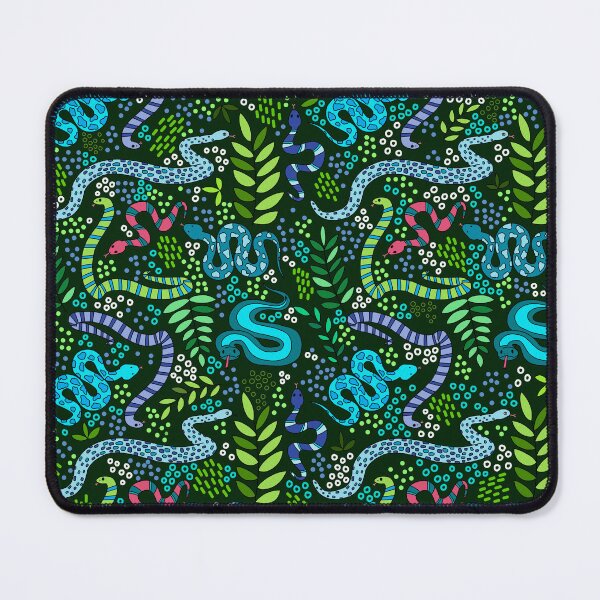 Item preview, Slithering Snakes - Blue & Green designed and sold by monitdesign.