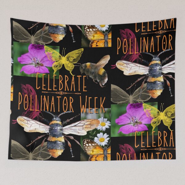Item preview, Celebrate Pollinator Week Colorful Design designed and sold by EarthArtDesigns.