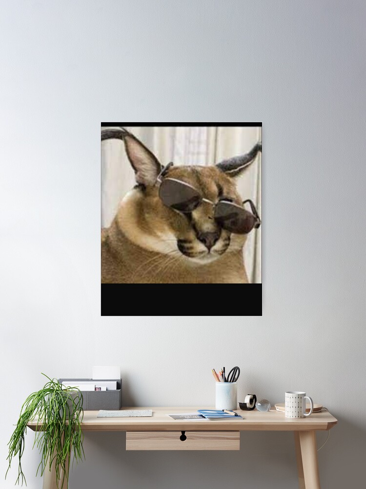 Big floppa lovers funny Mounted Print for Sale by momshow