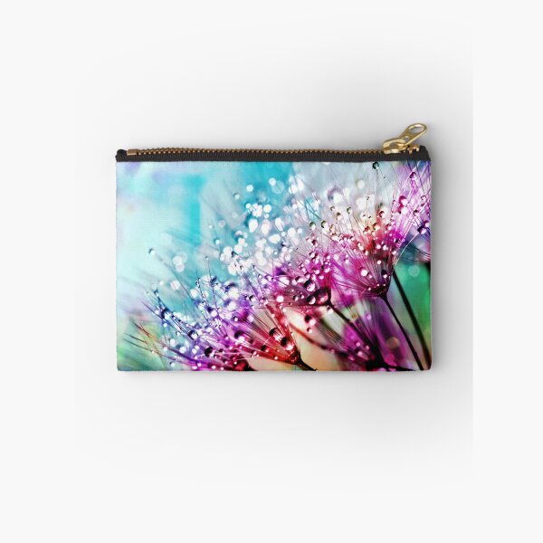 Item preview, FLORA #4 –Delicate Dew Drops on Purple Flowers designed and sold by DEL-Productions.